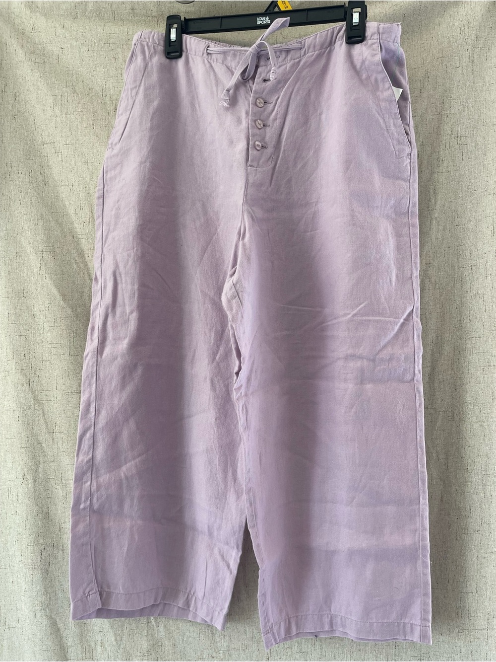Chadwicks Lavender Wide Leg Linen Pants